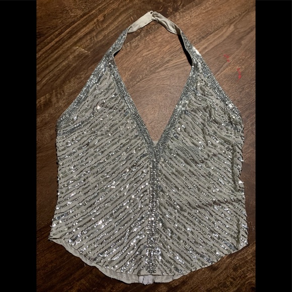 Moda International Tops - Sequin halter